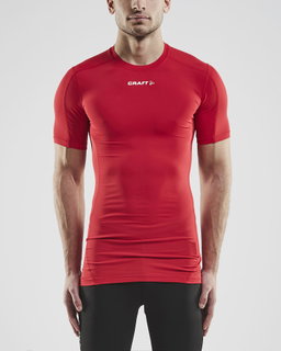 Craft Kompressions-Tshirt (enganliegend) Pro Contro Unterwäsche rot Herren